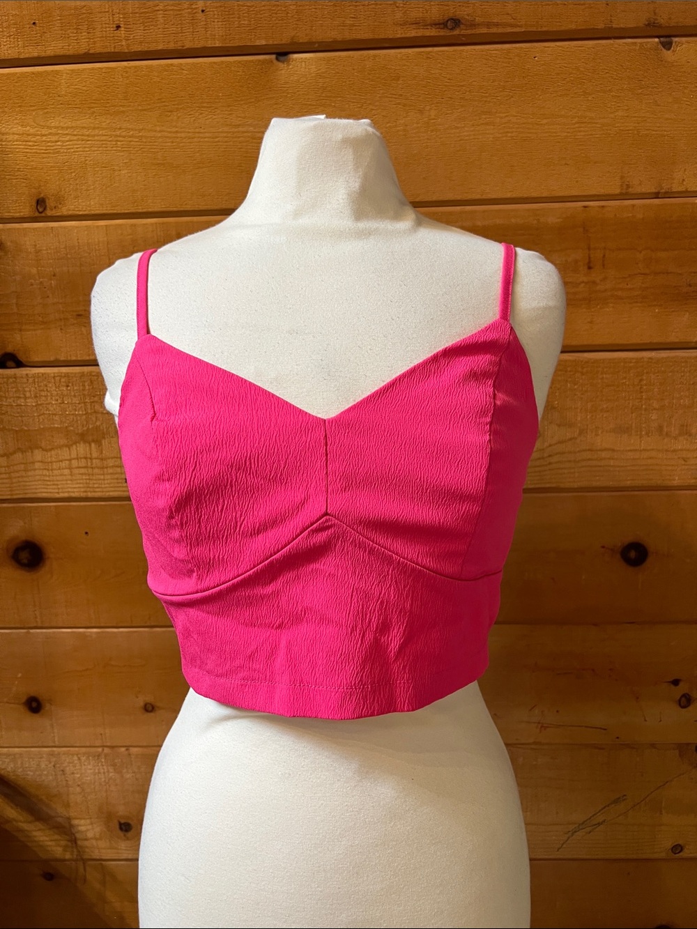 SHEIN pink crop top